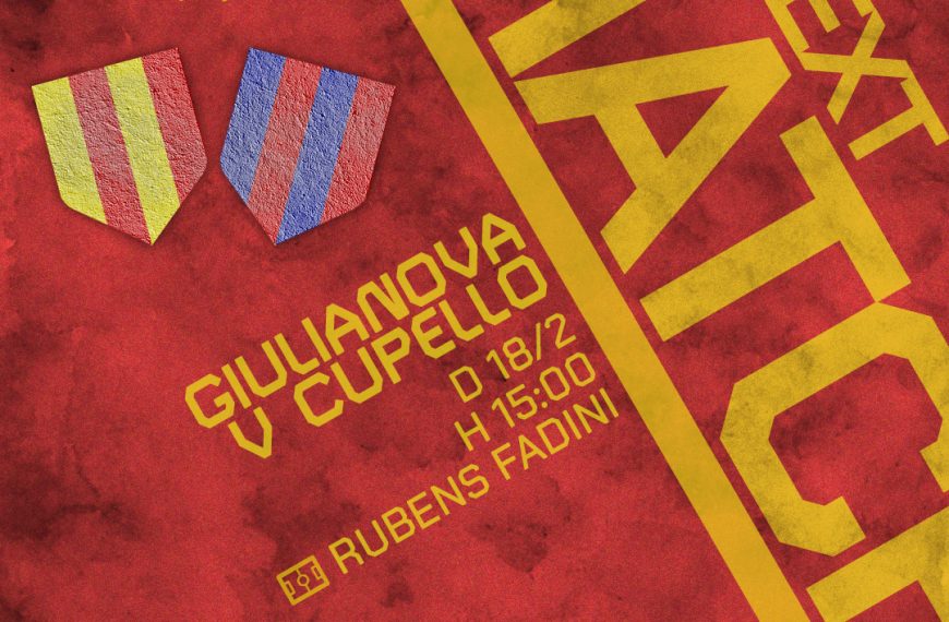 NEXT MATCH: GIULIANOVA-VIRTUS CUPELLO